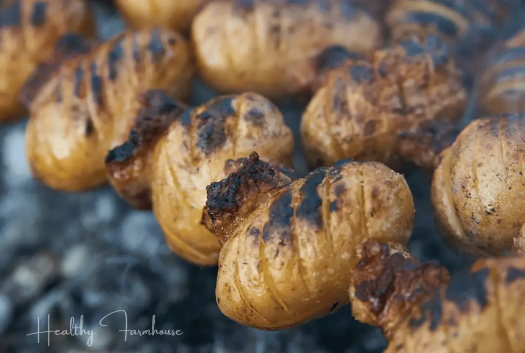 Potatoes on the grill