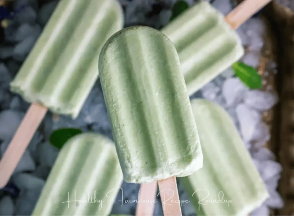 Healthy Indian inspired green popsicle recipe