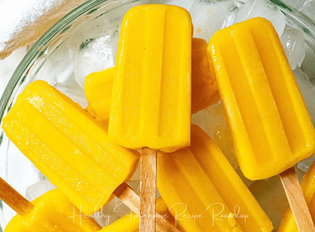 Brightly colored mango popsicle recipes