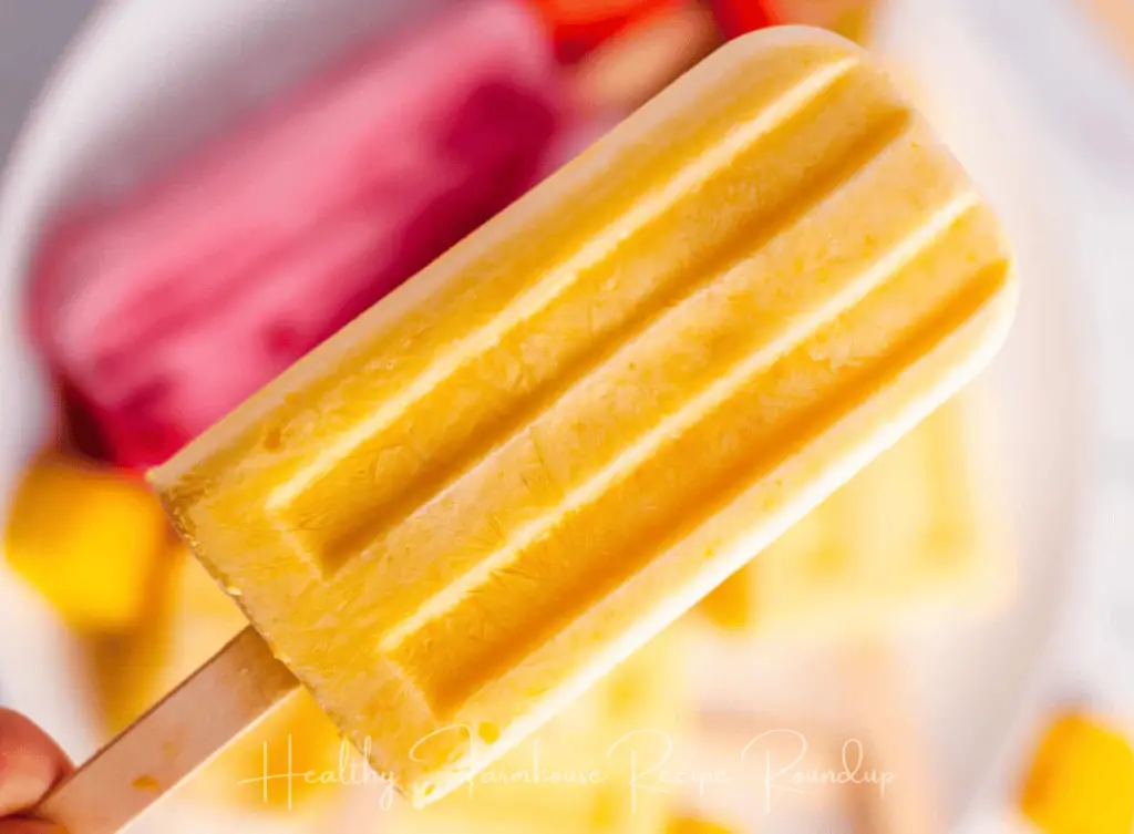 3 Ingredient mango popsicle recipe