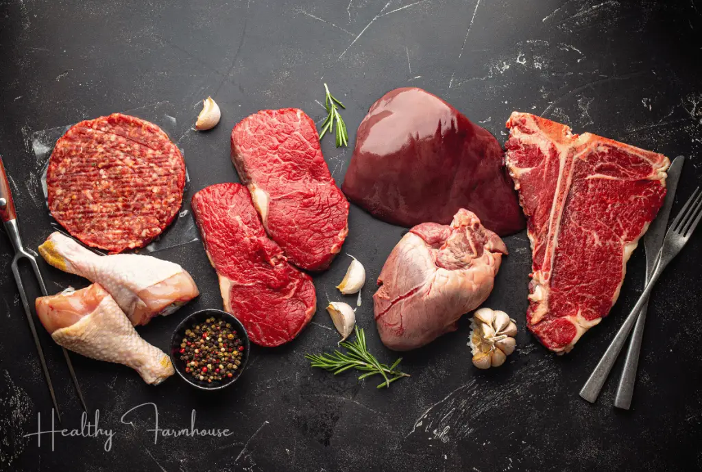 Raw meat for the grill