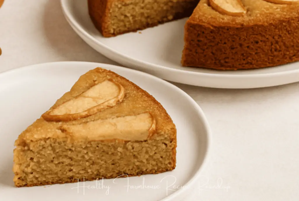 Slice of gluten-free apple cake recipe