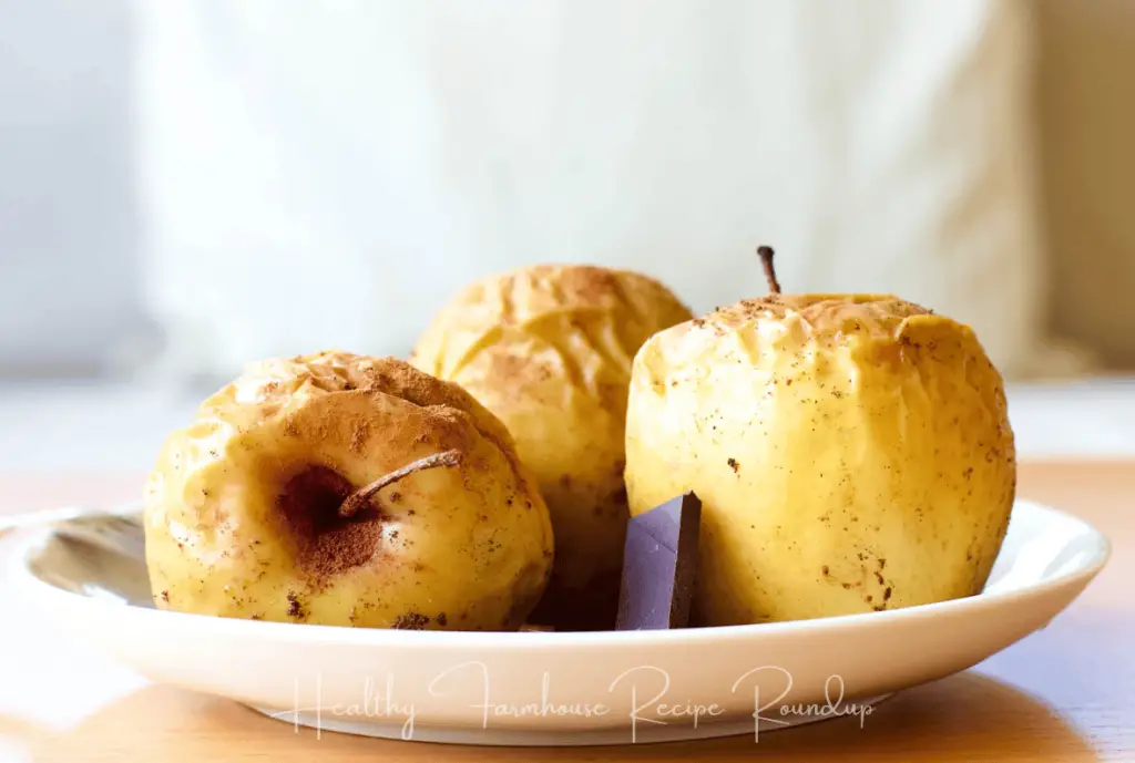 Healthy baked whole apple recipe