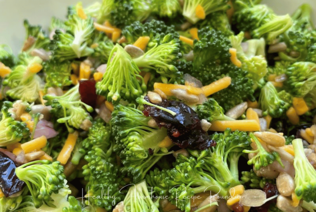 No mayo summer broccoli salad